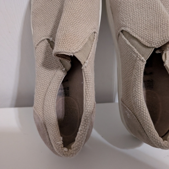 Birkenstock Oswego Canvas Slip-On Shoes Beige Mens Size 41 US 8-8.5 Narrow main image 8